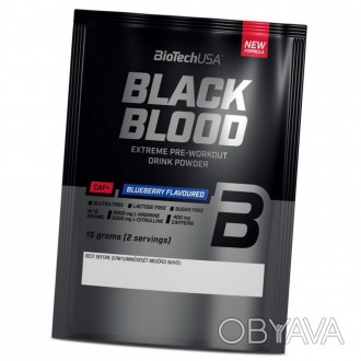 Black Blood Caf+ от BioTech – не содержащий сахара экстремальный напиток для при. . фото 1