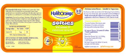 Для детей 3-12 лет
Haliborange Витамин Д для детей 30 шт. (Haliborange Vitamin D. . фото 3