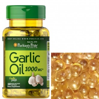 Puritan's Pride Garlic Oil 1000 mg - масло чеснока, которое содержит в несколько. . фото 2