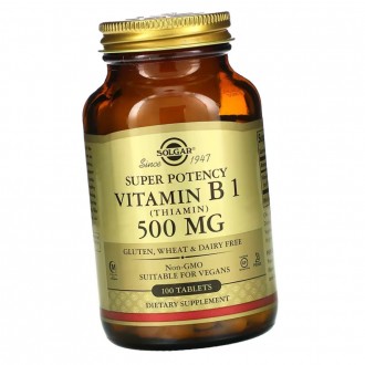 Vitamin B1 500 mg от Solgar – пищевая добавка для всех, кто хочет дополнить свой. . фото 3
