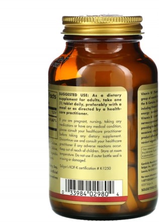 Vitamin B1 500 mg от Solgar – пищевая добавка для всех, кто хочет дополнить свой. . фото 6