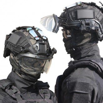 Очки (визор) на армейский или Airsoft шлем, цвет ОЛИВА
Защищают лицо и глаза от . . фото 4
