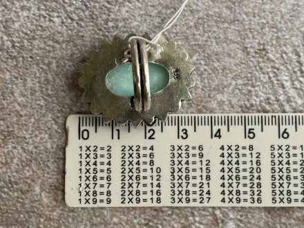 Пропонуємо вам купити кільце з натуральним каменем хризопраз в сріблі.
Розмір 17. . фото 10