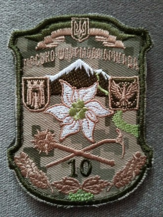 Шеврон 10 горно штурмовая бригада
(на липучке)
. . фото 3