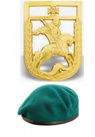 Берет + кокарда "Пограничная служба" (старого образца). Липовая Долина. фото 1