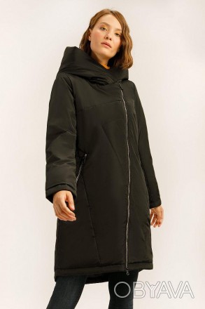 Длинное куртка женская демисезонная от финского бренда Finn Flare. Оптимально по. . фото 1