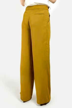 Летние женские широкие брюки с поясом. Повседневная модель высокой посадки: широ. . фото 4