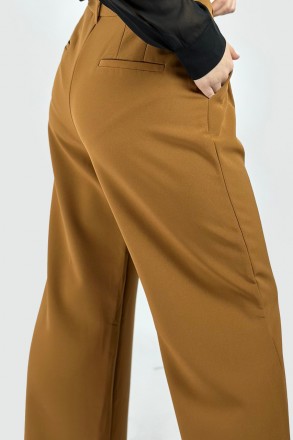 
Женские брюки - палаццо. Повседневная модель средней посадки, широкого кроя. Пр. . фото 6