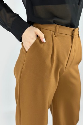 
Женские брюки - палаццо. Повседневная модель средней посадки, широкого кроя. Пр. . фото 7