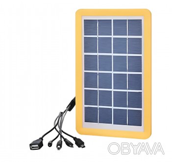 Зарядное устройство EP-0902 с солнечной панелью 5в1 6V 3W подходит для зарядки л. . фото 1