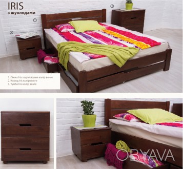 Кровать Айрис с ящиками — это ультрасовременная модель, предназначенная специаль. . фото 1