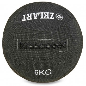 Мяч для кроссфита набивной в кевларовой оболочке 6 кг Zelart WALL BALL FI-7224-6. . фото 2