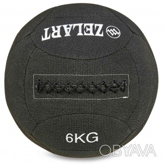 Мяч для кроссфита набивной в кевларовой оболочке 6 кг Zelart WALL BALL FI-7224-6. . фото 1