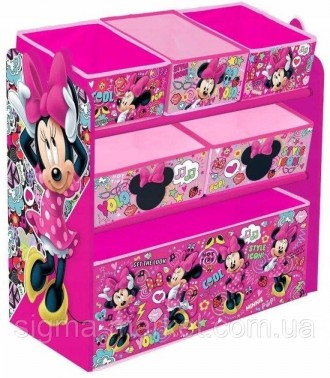 Oпіс:
Disney Minnie Mouse контейнер — органейзер для іграшок, що випускаються ко. . фото 2