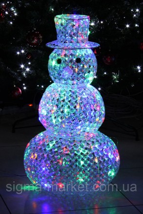 Oпіс:
Crystal Snowman 120LED 90CM Кристали Сніговик EUROHIT CHRISTMAS ©.
Подбайт. . фото 5