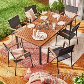 Набір обідніх меблів Toscana допоможе вам перекусити на свіжому повітрі — у саду. . фото 1