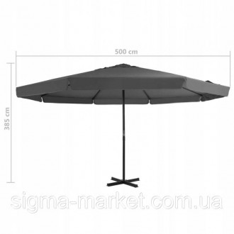  
Описание
Садовый зонт 500 см, антрацит XXL Польша
Элегантный зонт станет отлич. . фото 5