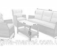 опис
Набір садових меблів
Siena
колір: сірий/світло-сірий
Склад набору: диван, 2. . фото 3