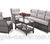 опис
Набір садових меблів
Siena
колір: сірий/світло-сірий
Склад набору: диван, 2. . фото 4