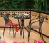 Набір садових меблів балкон стіл +4 стільці Польща 
Набір меблів Bistro, що скла. . фото 9