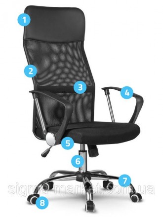 опис
 
Зручне крісло з сучасним дизайном
Офісне крісло Sydney розроблено спеціал. . фото 4