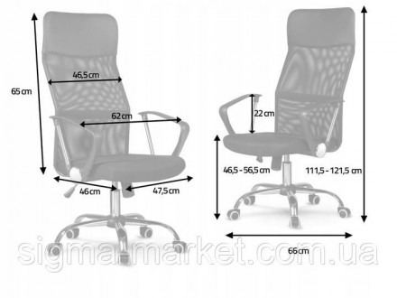 опис
 
Зручне крісло з сучасним дизайном
Офісне крісло Sydney розроблено спеціал. . фото 5