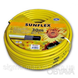 Sunflex — садовий шланг 3 шари, посилений. Виготовлений із м'якого ПВХ. 1 шар — . . фото 1