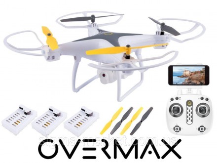 Безпілотник дрон 3.3 OVERMAX Wi-Fi + камера. Київ. фото 1 Безпілотник дрон 3.3 OVERMAX Wi-Fi + камера. Київ. фото 1