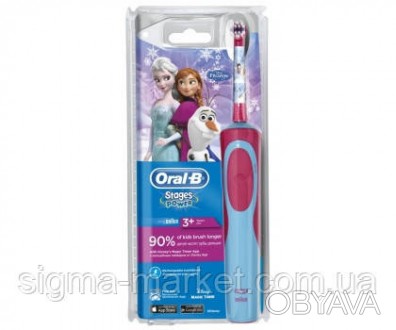 Гігієна для найменших Зубна щітка електрична Oral-B призначена для чищення зубів. . фото 1