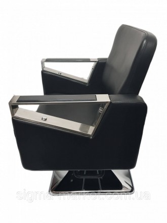 Перукарське крісло Tomas елегантно з хромованою підставкою для ніг. Безкомпроміс. . фото 5