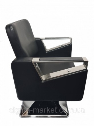 Перукарське крісло Tomas елегантно з хромованою підставкою для ніг. Безкомпроміс. . фото 4