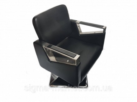Перукарське крісло Tomas елегантно з хромованою підставкою для ніг. Безкомпроміс. . фото 3