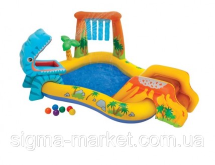НАДОВНІ ДЕТКИ ЗЕМЛІ ДИНОЗАВРИ + ШАРІ Intos Inflatable Playground Intex. Київ. фото 1 НАДОВНІ ДЕТКИ ЗЕМЛІ ДИНОЗАВРИ + ШАРІ Intos Inflatable Playground Intex. Київ. фото 1