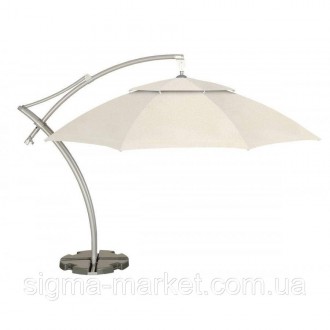 Садова парасолька Ібіца 420 см натуральна Елегантна парасолька Ibiza вирізняєтьс. . фото 2