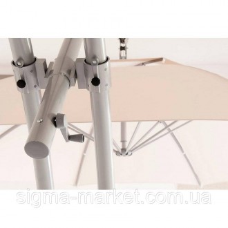 Садова парасолька Ібіца 420 см натуральна Елегантна парасолька Ibiza вирізняєтьс. . фото 4