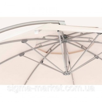 Садова парасолька Ібіца 420 см натуральна Елегантна парасолька Ibiza вирізняєтьс. . фото 3