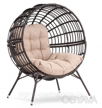 Садове крісло di Volio Arancia коричнево-бежевийХочете вирушити в майбутнє або д. . фото 1