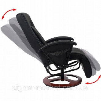 Опис
VidaXL Shiatsu Massage Chair Чорний Штучна шкіра
Це високоякісне масажне кр. . фото 3