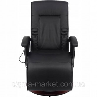 Опис
VidaXL Shiatsu Massage Chair Чорний Штучна шкіра
Це високоякісне масажне кр. . фото 7