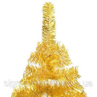 Опис
Ця блискуча золота штучна ялинка стане центром ваших новорічних прикрас, ст. . фото 4
