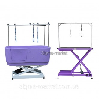 Набір для грумінгу ванна Blovi + стіл Blovi Callisto Purple 125 см x 65 см
Профе. . фото 2
