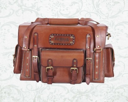 Мужская кожаная сумка для путешествий EXPLORER в винтажном стиле (с патиной).

. . фото 2