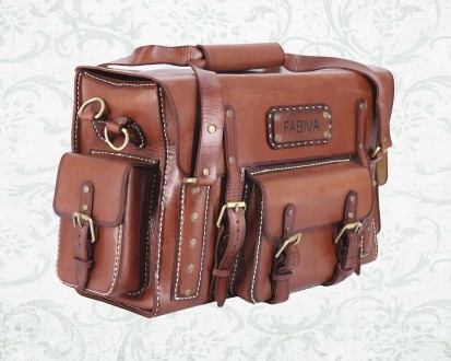 Мужская кожаная сумка для путешествий EXPLORER в винтажном стиле (с патиной).

. . фото 3