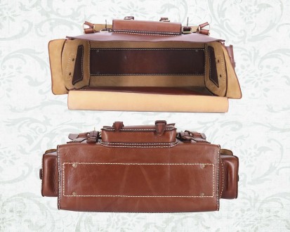 Мужская кожаная сумка для путешествий EXPLORER в винтажном стиле (с патиной).

. . фото 10