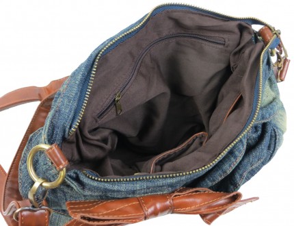 Женская сумка Fashion jeans bag темно-синяя Jeans6012 navy
Описание:
	Сумка закр. . фото 11