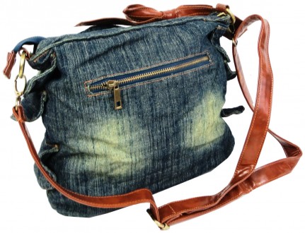 Женская сумка Fashion jeans bag темно-синяя Jeans6012 navy
Описание:
	Сумка закр. . фото 9