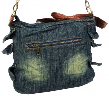 Женская сумка Fashion jeans bag темно-синяя Jeans6012 navy
Описание:
	Сумка закр. . фото 8