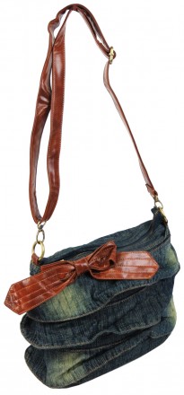 Женская сумка Fashion jeans bag темно-синяя Jeans6012 navy
Описание:
	Сумка закр. . фото 3