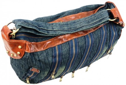 Женская сумка Fashion jeans bag синяя Jeans9099 blue
Описание:
	Лицевую сторону . . фото 8