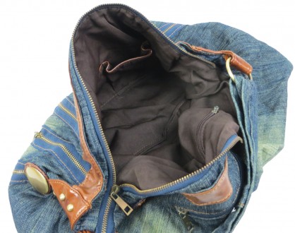 Женская сумка Fashion jeans bag синяя Jeans9099 blue
Описание:
	Лицевую сторону . . фото 10